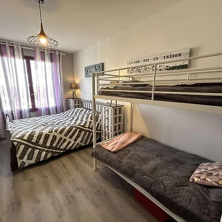 Apartman Face Avec Balcon, 50m Plage, 5 Couchages, Parking, - Fr-1-224c-187 *